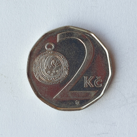 Монета две кроны, Чехия, 2004г.